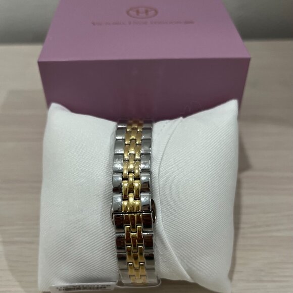 Victoria Hyde Stainless Steel Two Tone Gold Watch (Pink Face) - Picture 6 of 6